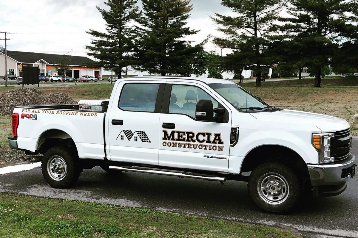 Mercia Construction professional vehicle graphics
