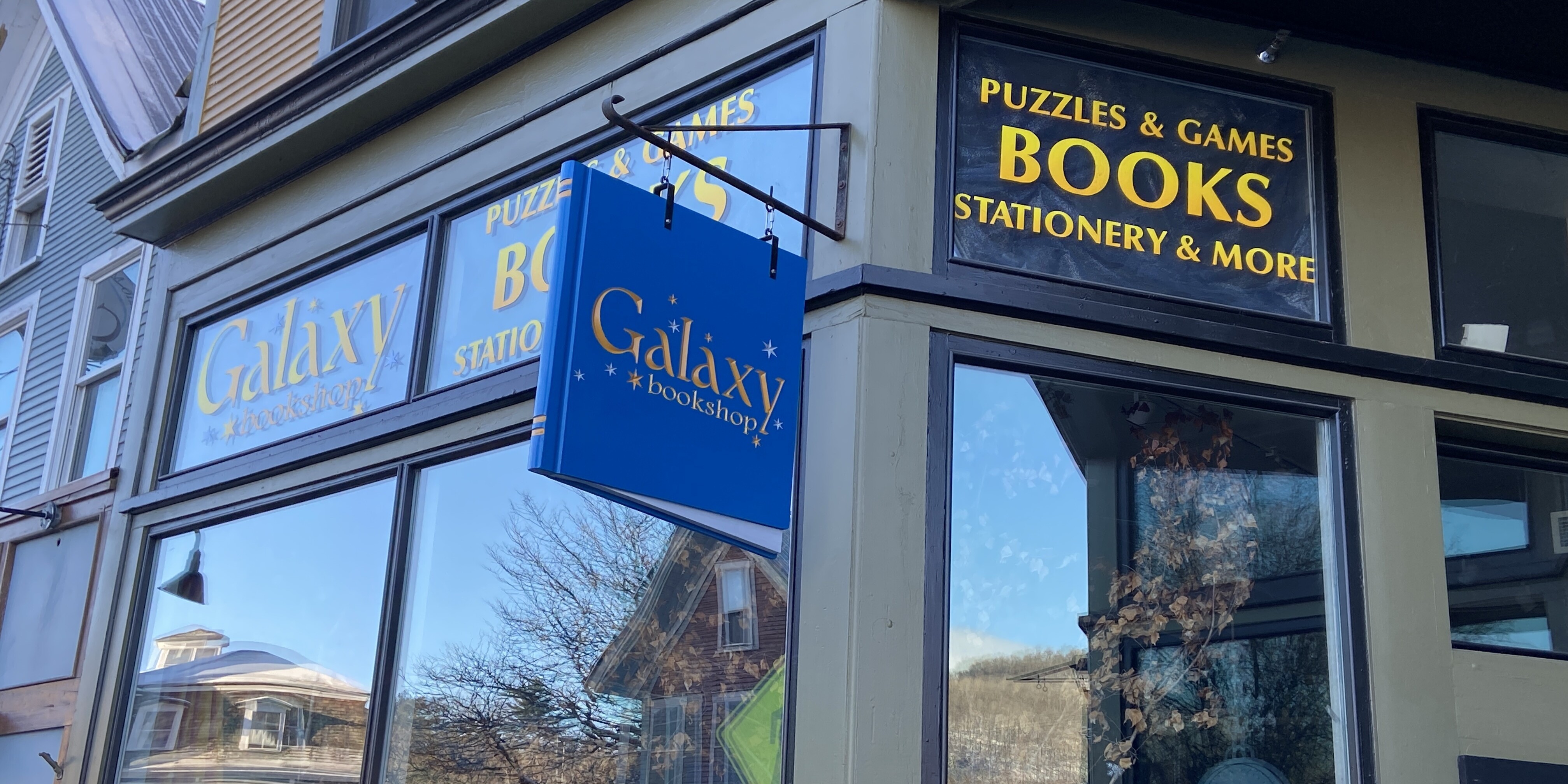 Galaxy bookshop custom sign by Great Big Graphics