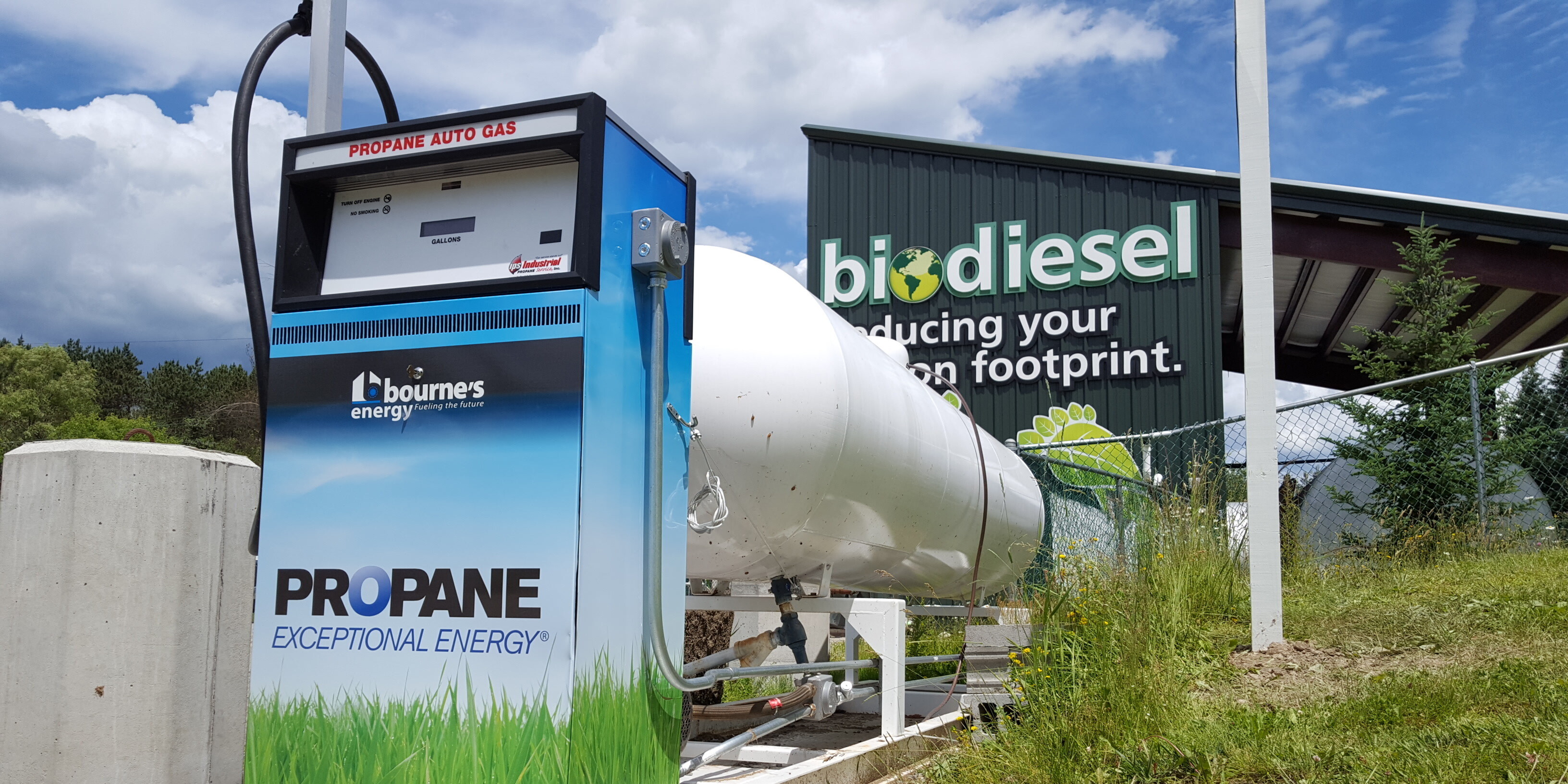 Outdoor signage for biodiesel by Great Big Graphics