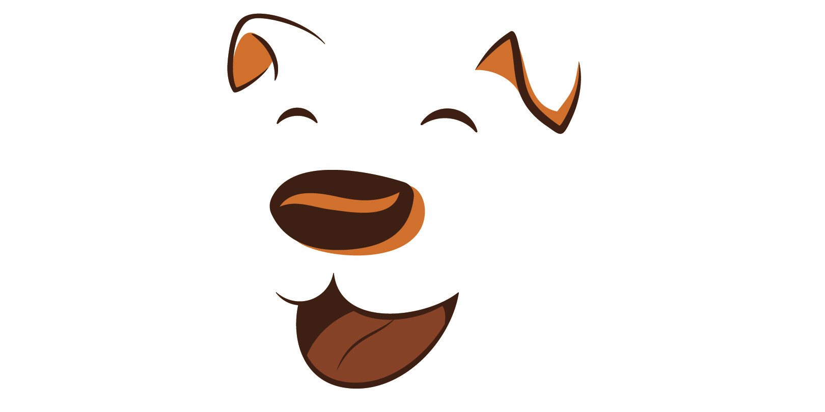 Laughing Dog Coffee Co Logo by Great Big Graphics