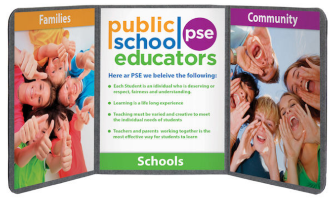 public school educators trifold graphic