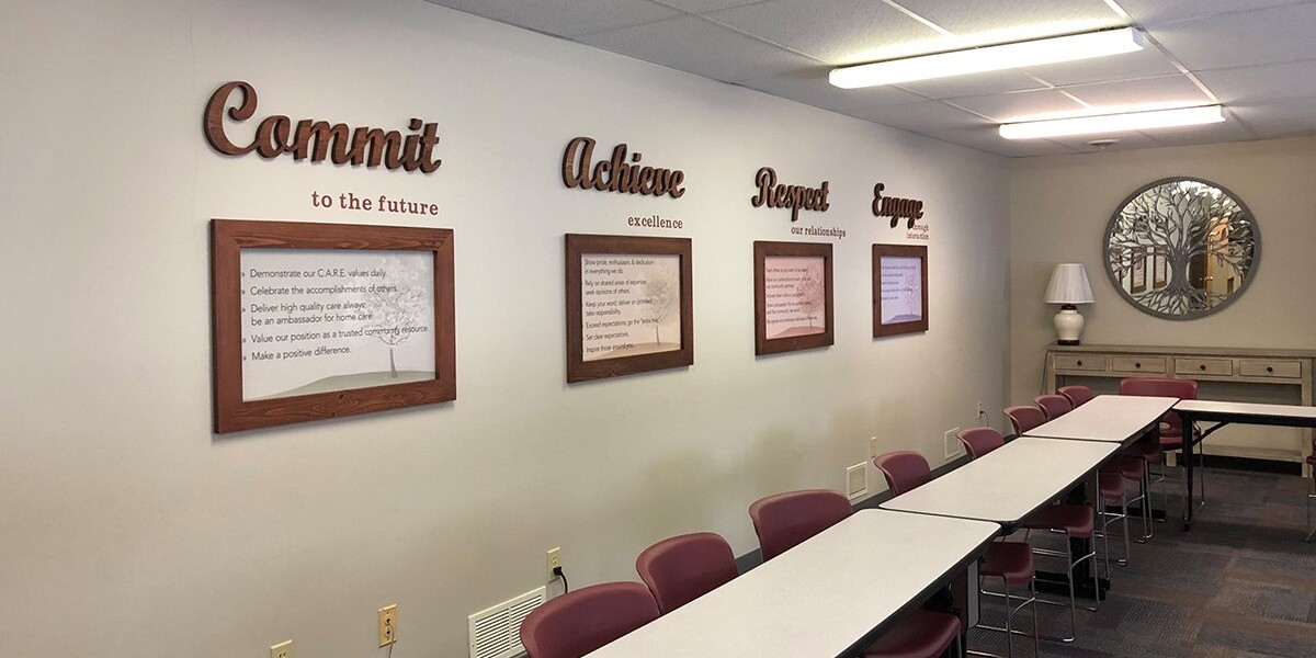 conference room wall graphics