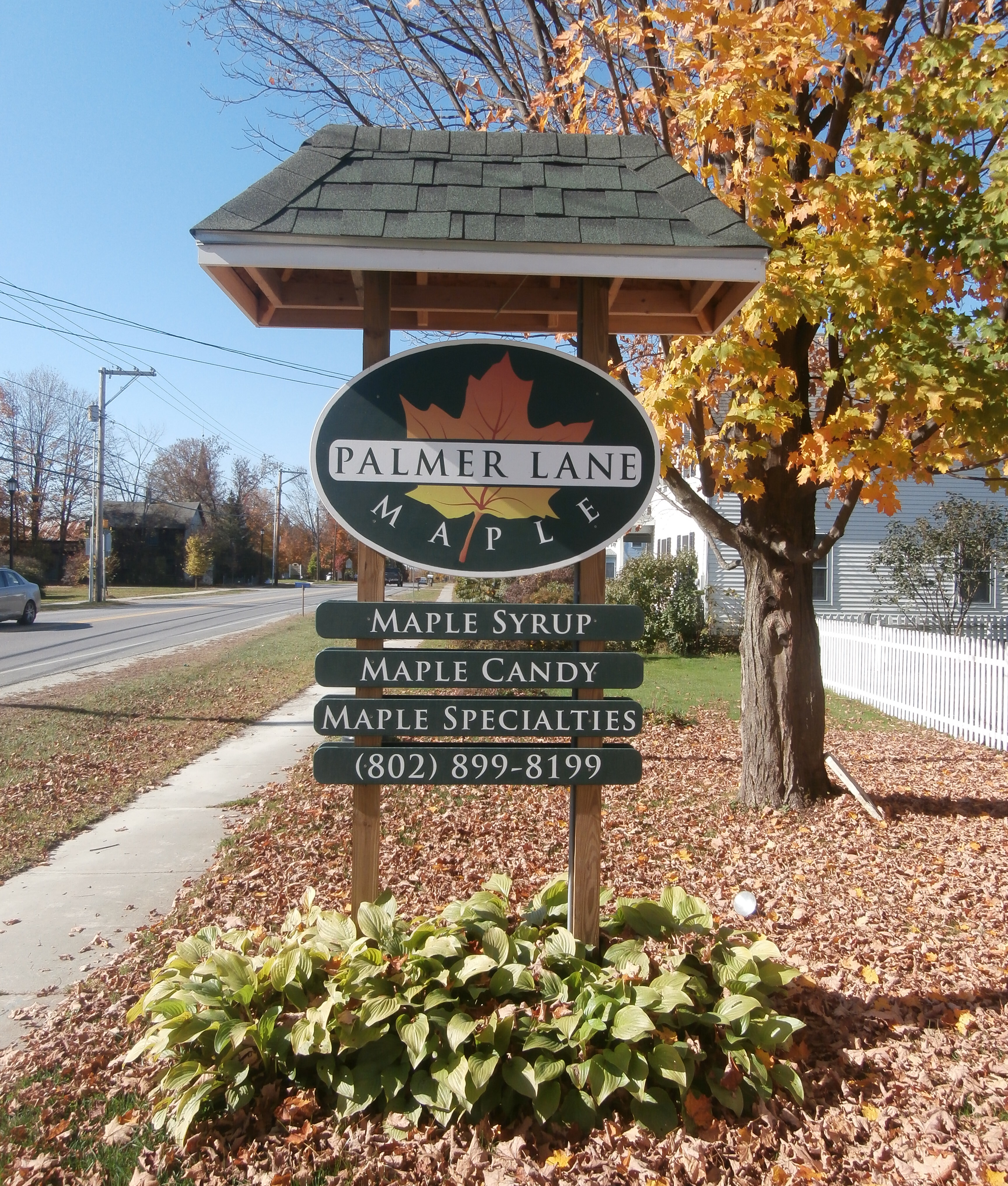 Palmer Lane Maple Outdoor Sign by Great Big Graphics