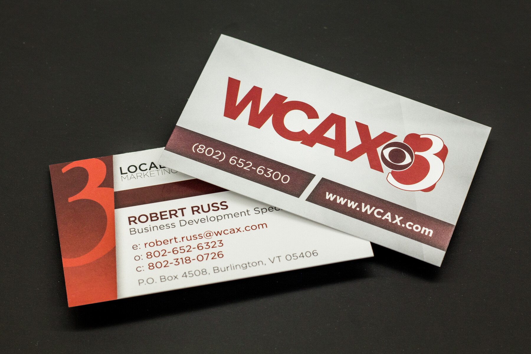 WCAX Business Cards by Great Big Graphics