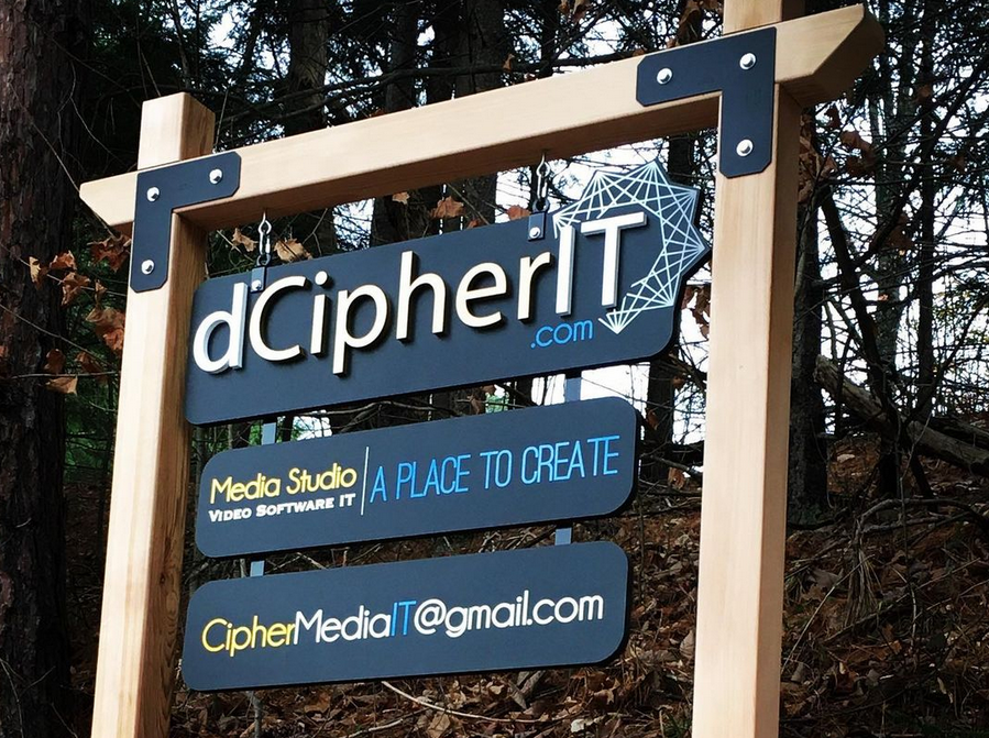 dCipherIT.com's sign by Great Big Graphics