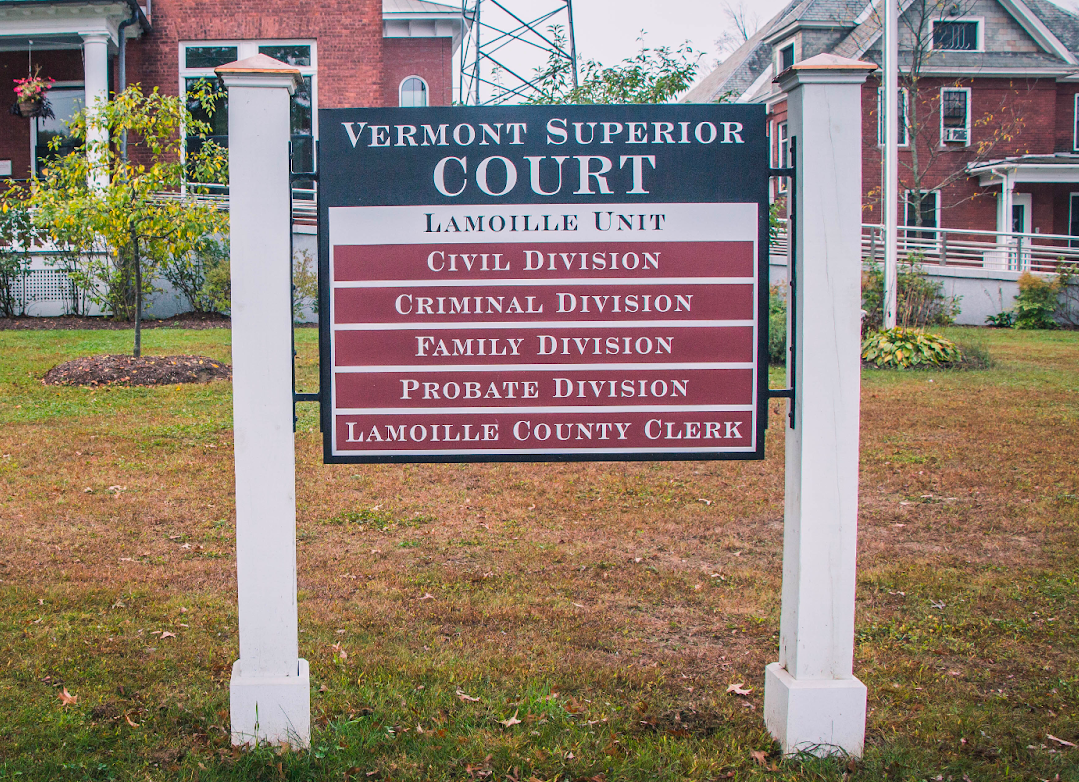 Vermont Superior Court Sign