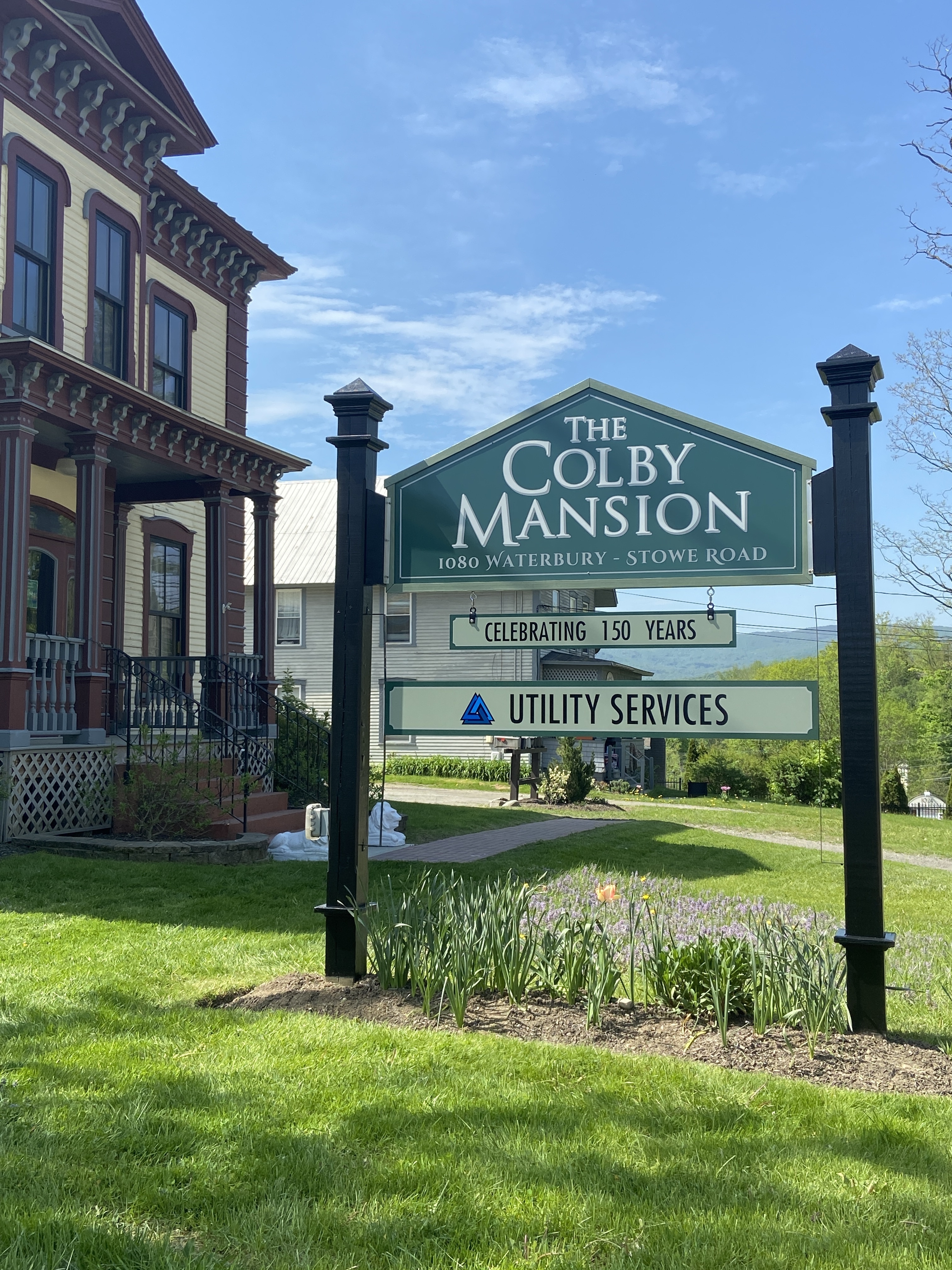 The Colby Mansion signage by Great Big Graphics